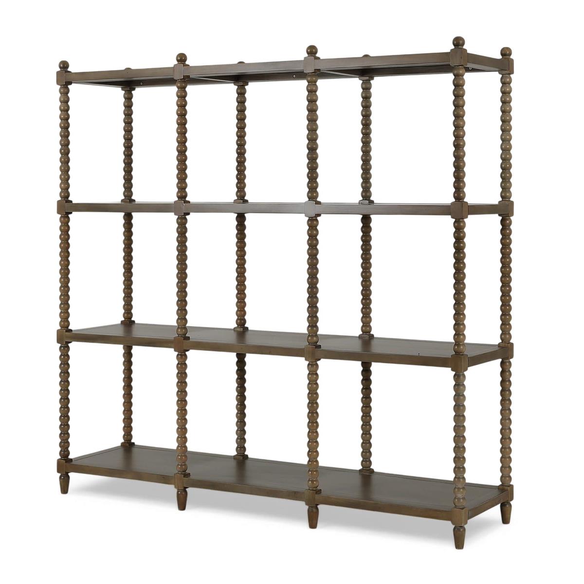 Bramble Cholet Open Bookcase KD — Straw Wash