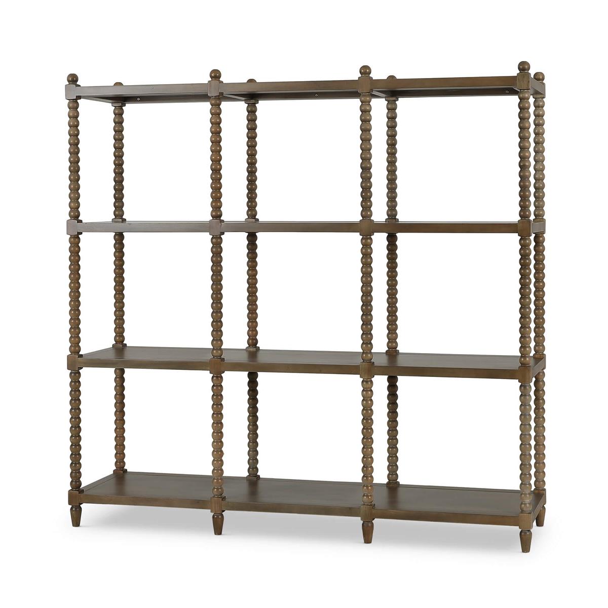Bramble Cholet Open Bookcase KD — Straw Wash