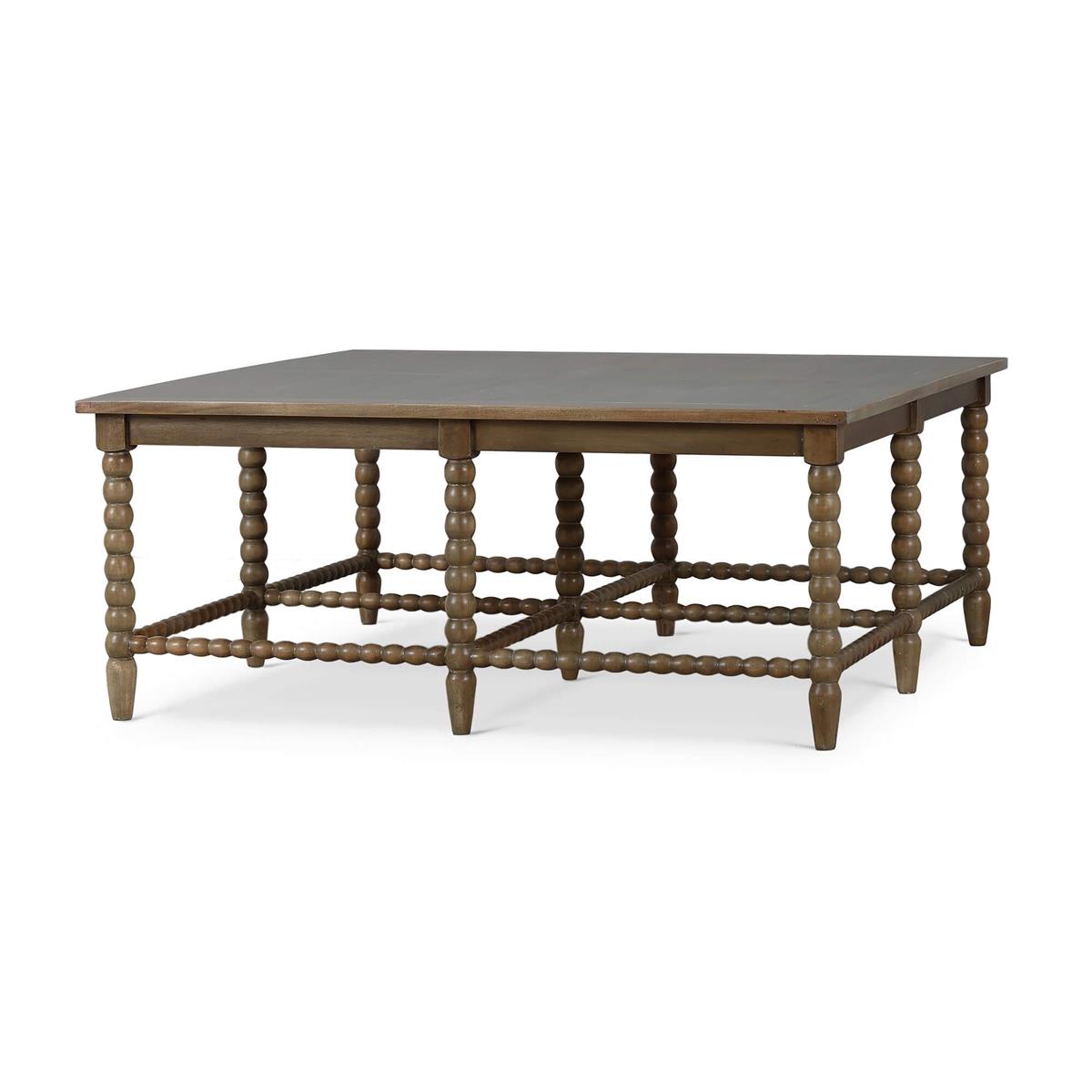 Bramble Cholet Square Coffee Table — Straw Wash