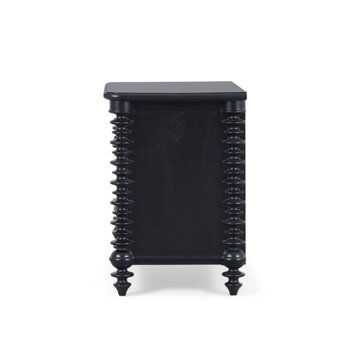 Bramble Milano 2 Drawer Bedside Table — Batavia Black
