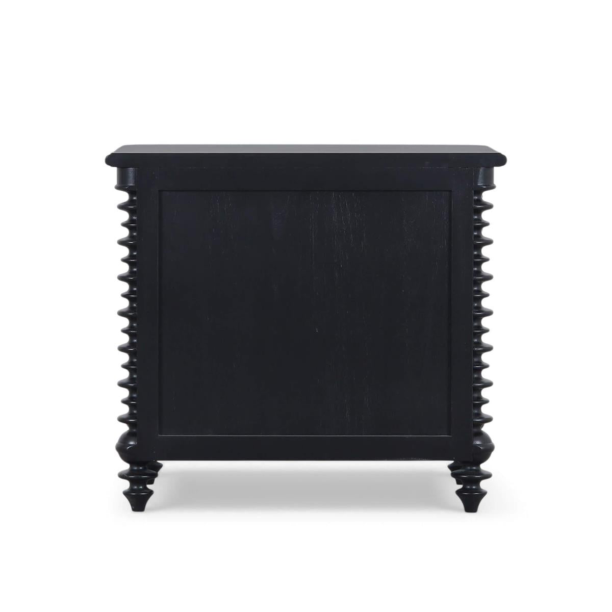 Bramble Milano 2 Drawer Bedside Table — Batavia Black