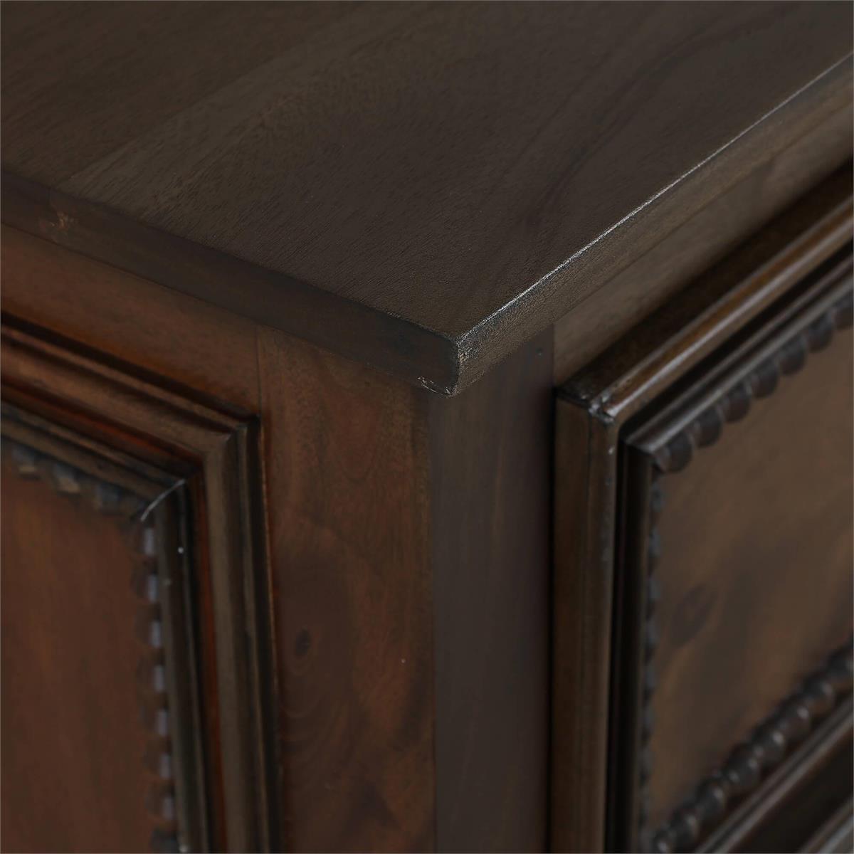 Bramble Vivienne 7 Drawer Dresser — Dark Walnut