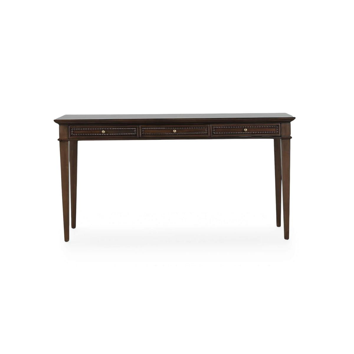 Bramble Vivienne 3 Drawer Desk — Dark Walnut