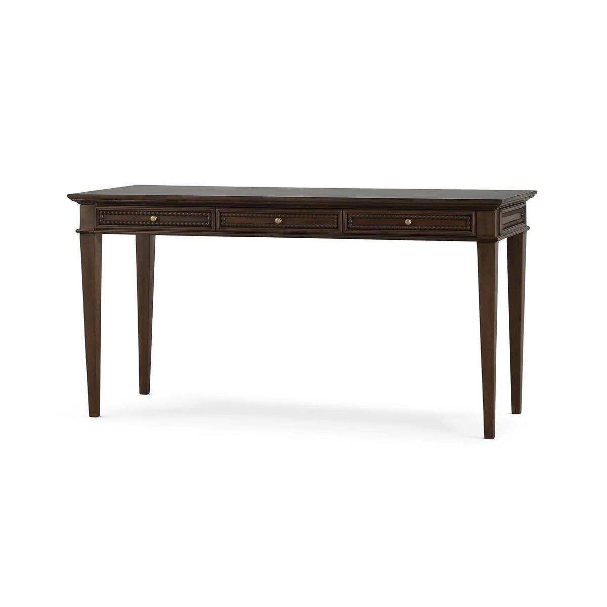 Bramble Vivienne 3 Drawer Desk — Dark Walnut