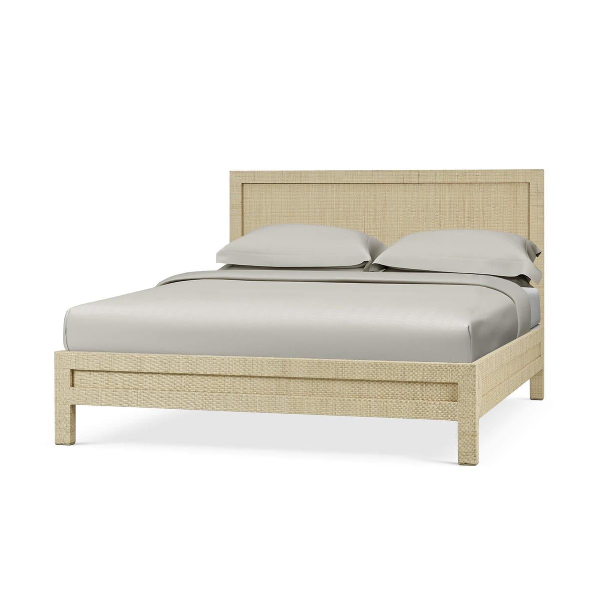 Bramble Kagu Rattan Bed King w/ Rattan Natural — Rattan Natural