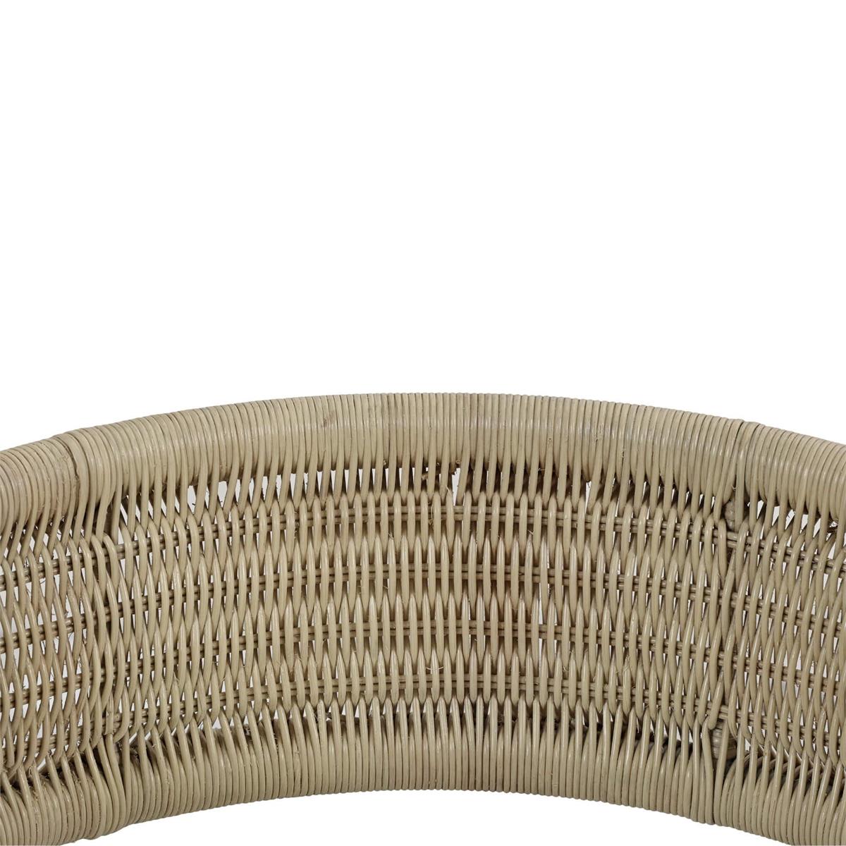 Bramble Hampton Dining Chair — Rattan Natural / Arctic