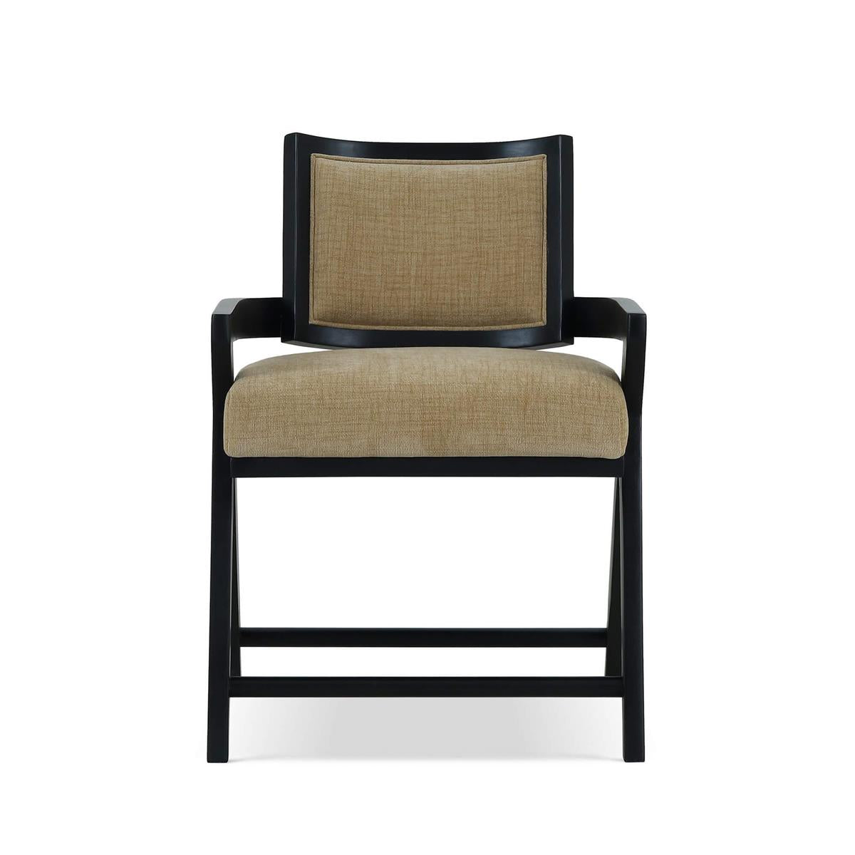 Bramble Pierre Dining Chair — Batavia Black / Thames French Yellow