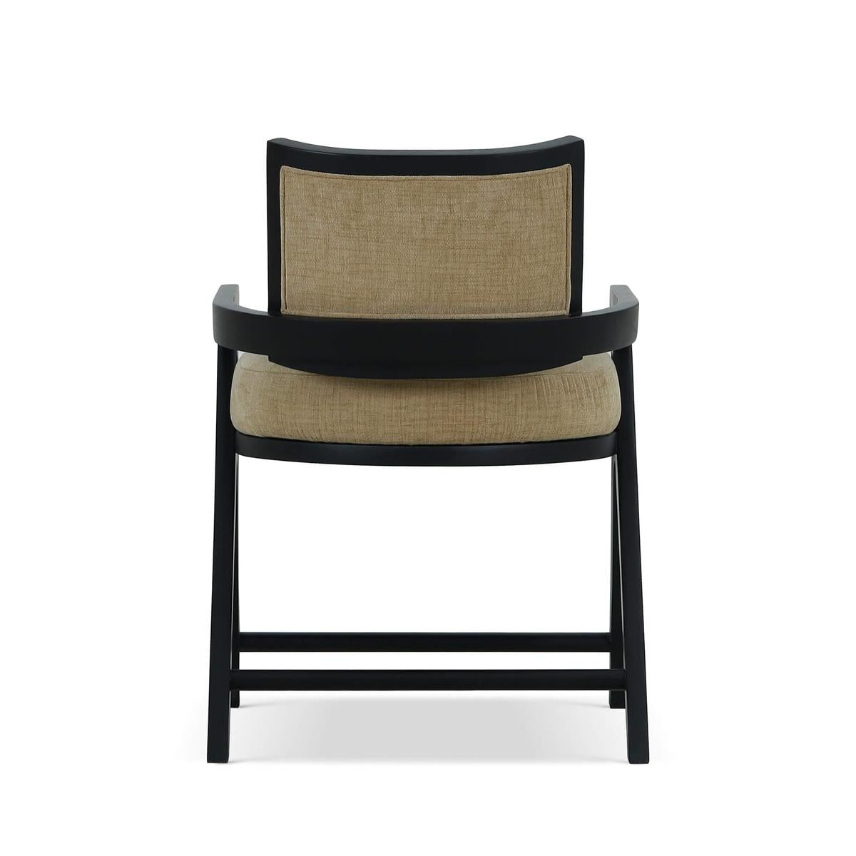 Bramble Pierre Dining Chair — Batavia Black / Thames French Yellow