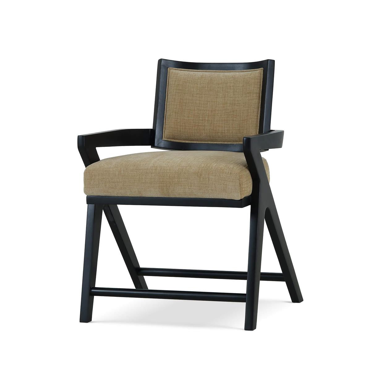 Bramble Pierre Dining Chair — Batavia Black / Thames French Yellow
