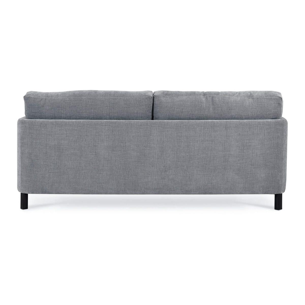 Bramble Normandy Sofa — Dark Walnut / Thames Gray Ashen