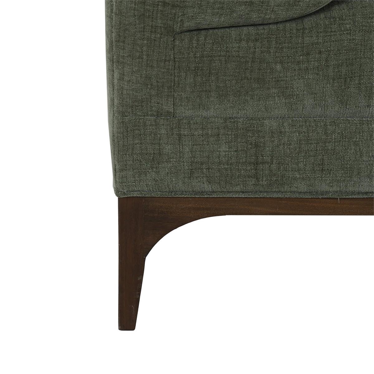 Bramble Arcadia Sofa — Dark Walnut / Thames Moss Green