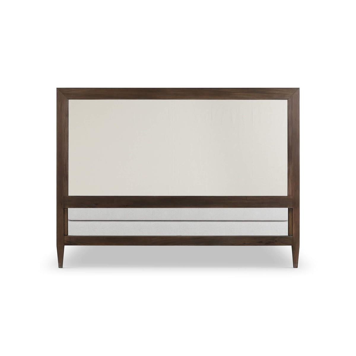 Bramble Vivienne Upholstered Bed King — Dark Walnut / Dinara Natural