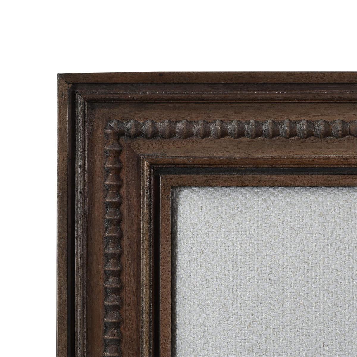 Bramble Vivienne Upholstered Bed King — Dark Walnut / Dinara Natural