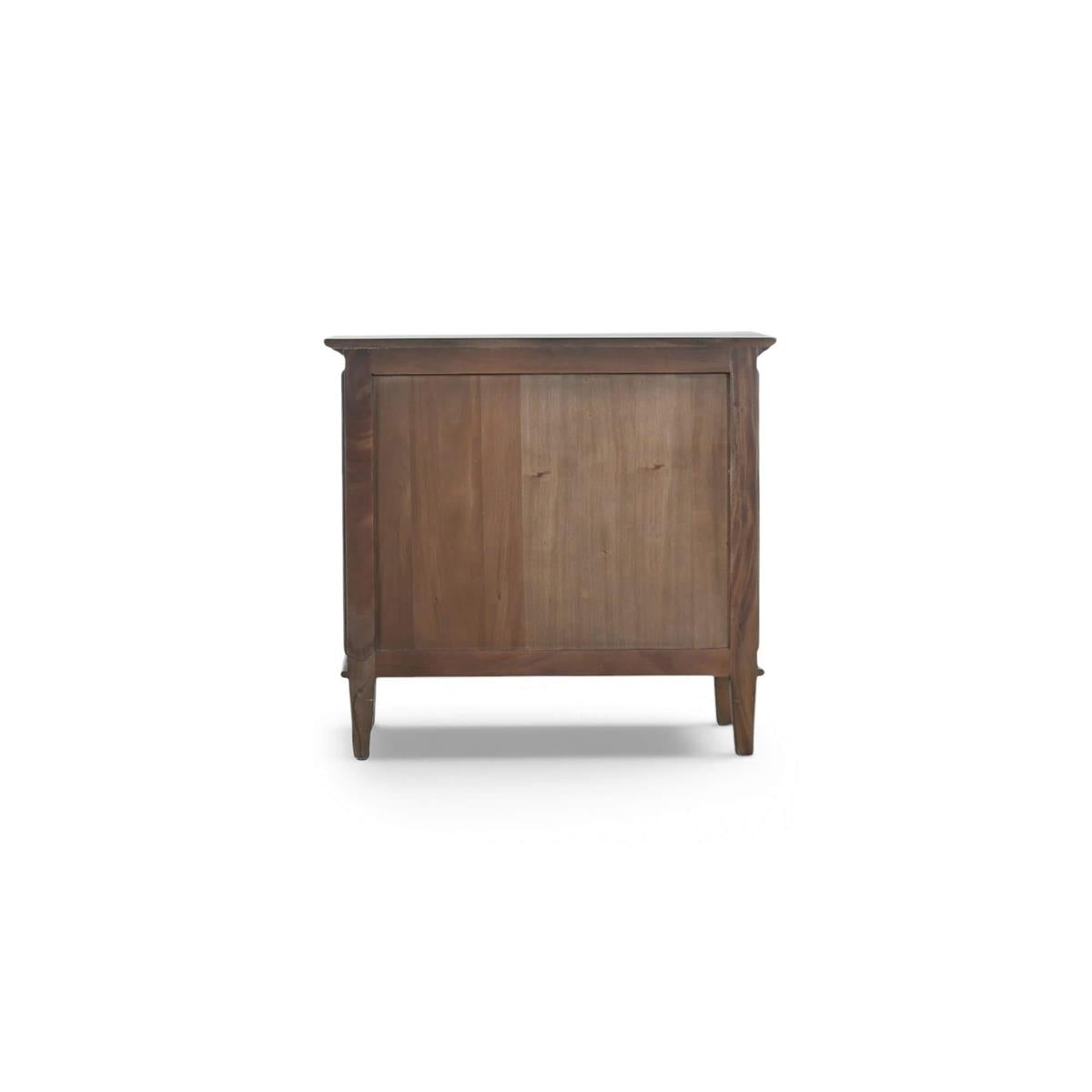 Bramble Vivienne 3 Drawer Bedside Large Table — Dark Walnut