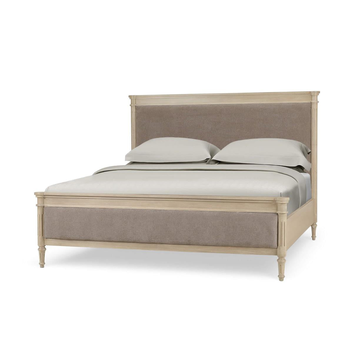 Bramble Kelly King Bed — Sandbar / Taupe Velour