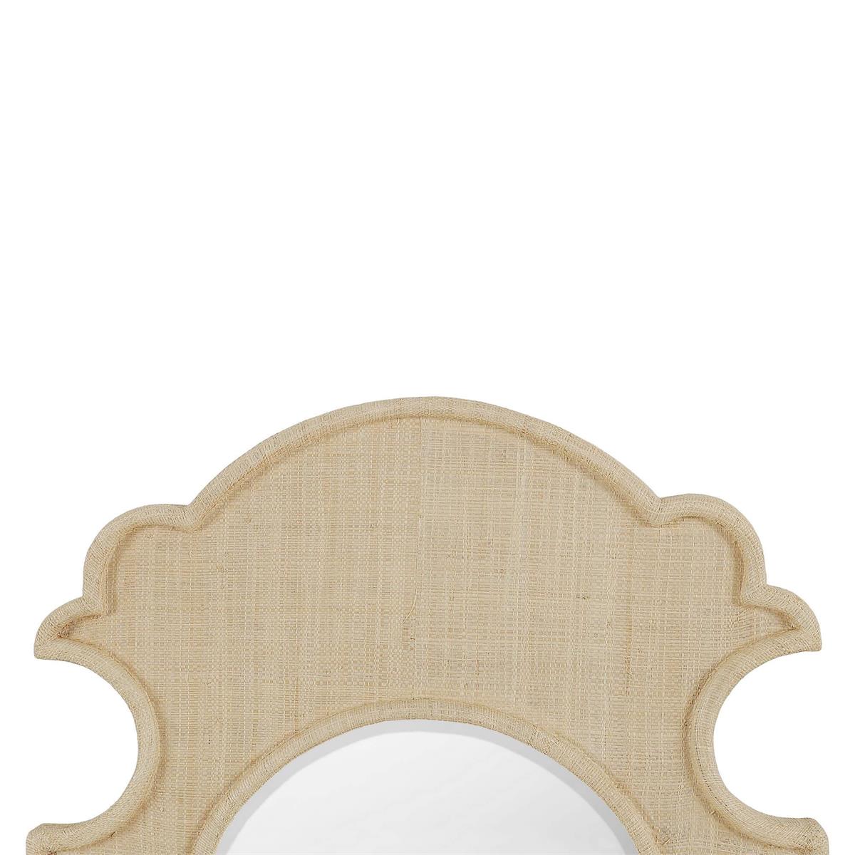 Bramble Lotus Mirror — Raffia Raw
