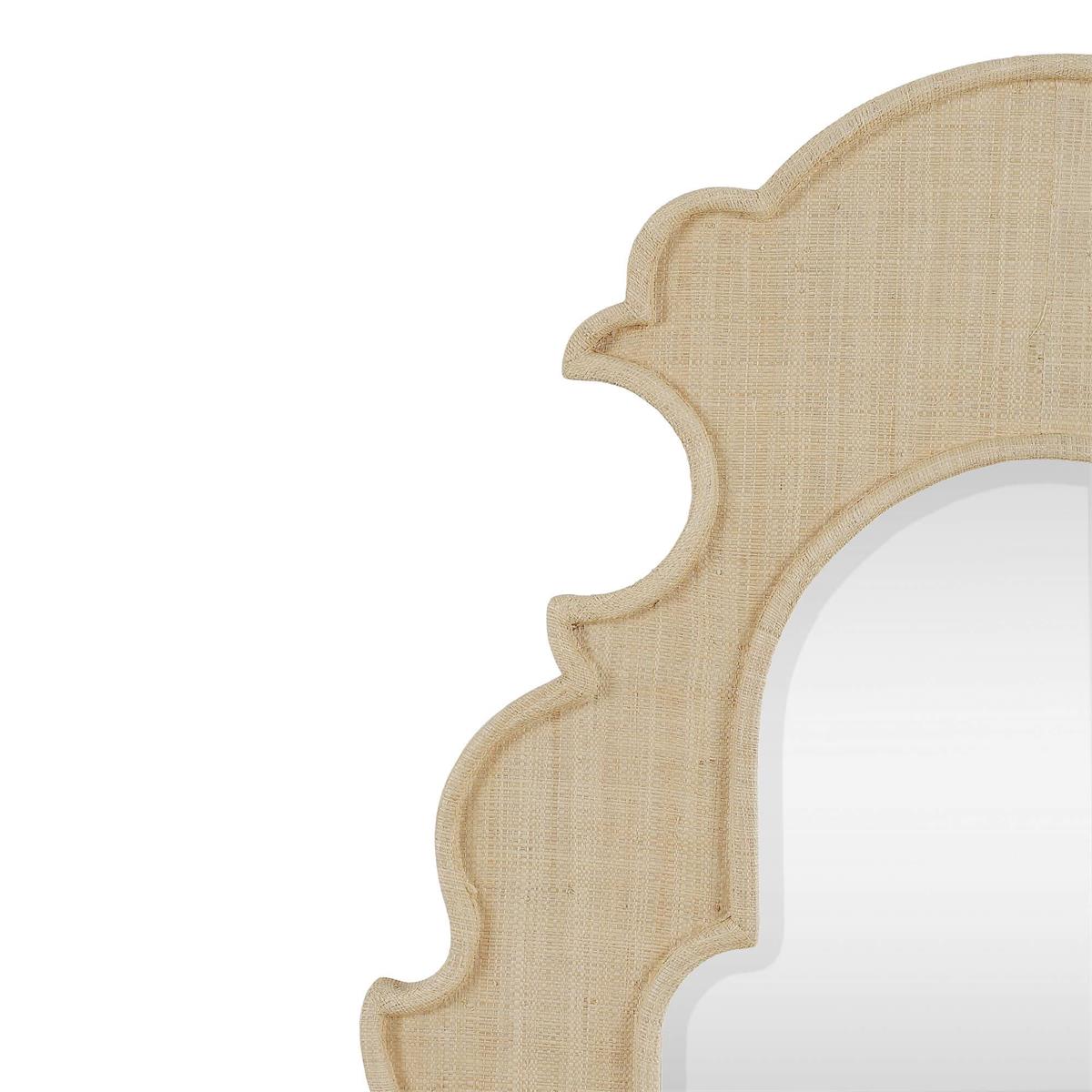 Bramble Lotus Mirror — Raffia Raw