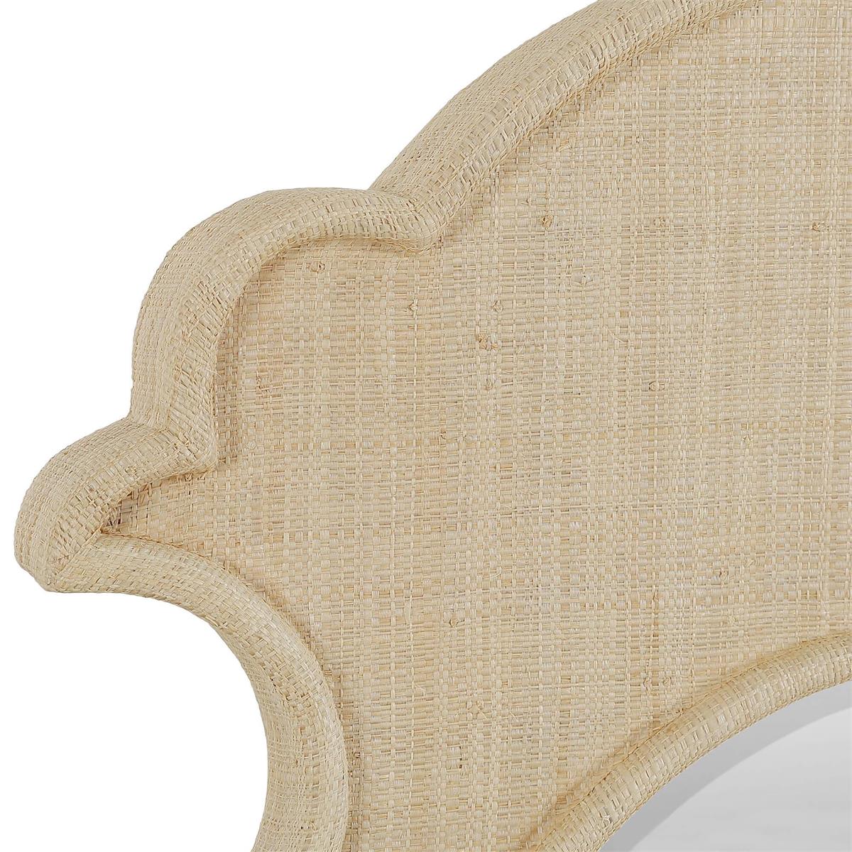 Bramble Lotus Mirror — Raffia Raw