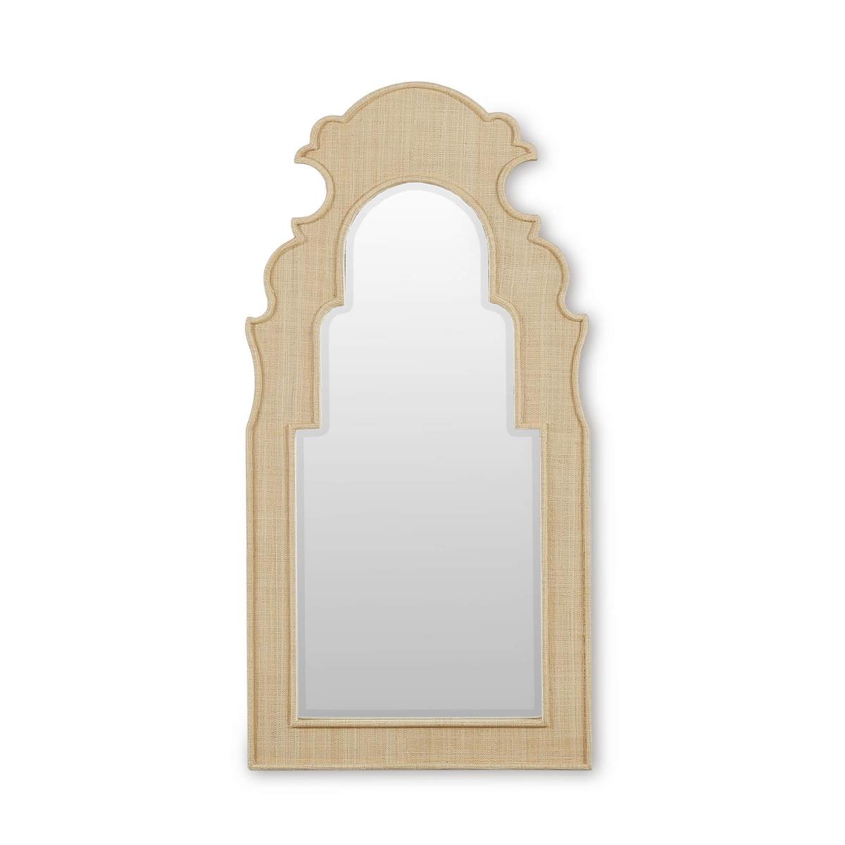 Bramble Lotus Mirror — Raffia Raw