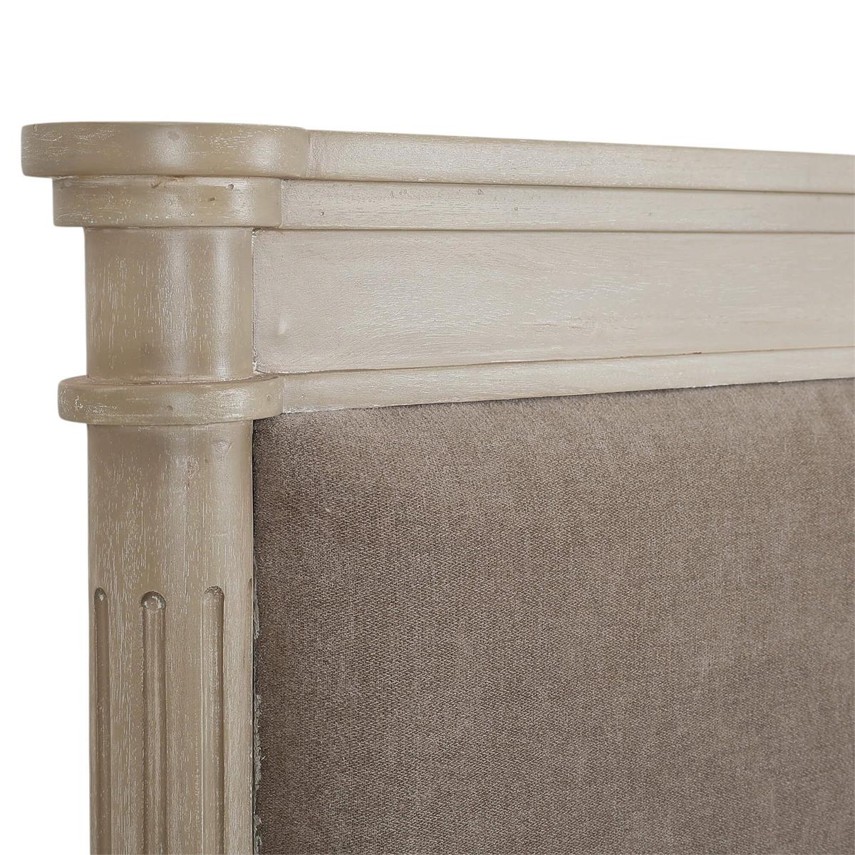 Bramble Kelly Queen Bed — Sandbar / Taupe Velour