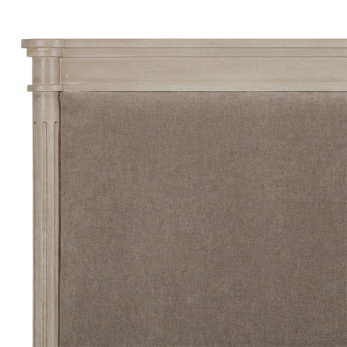 Bramble Kelly Queen Bed — Sandbar / Taupe Velour