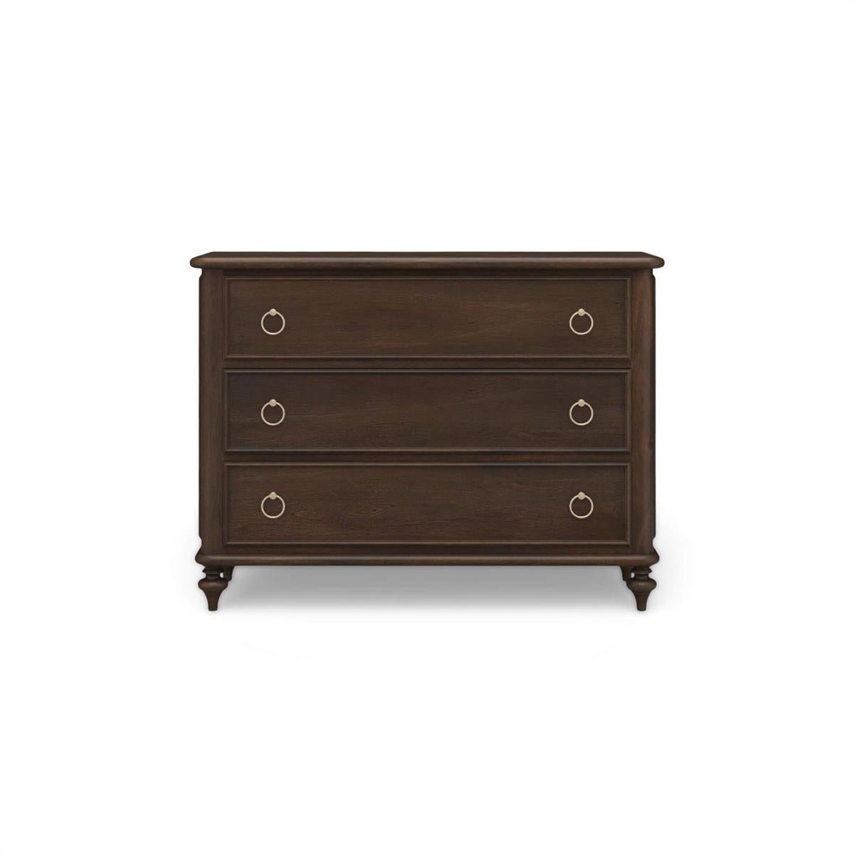 Bramble Savannah 3 Drawer Dresser — Dark Walnut