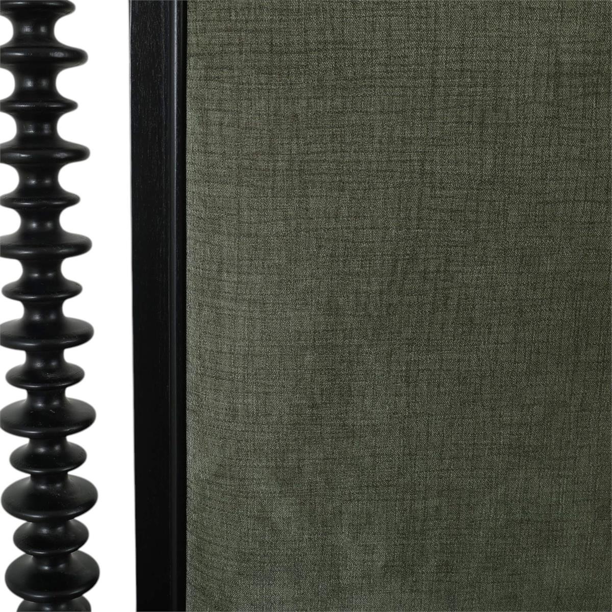 Bramble Milano Upholstered Queen Bed — Batavia Black / Arctic