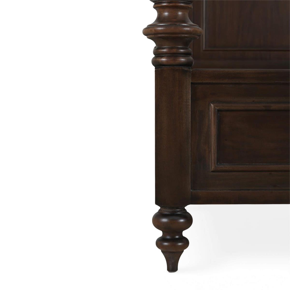 Bramble Savannah Bed Queen — Dark Walnut