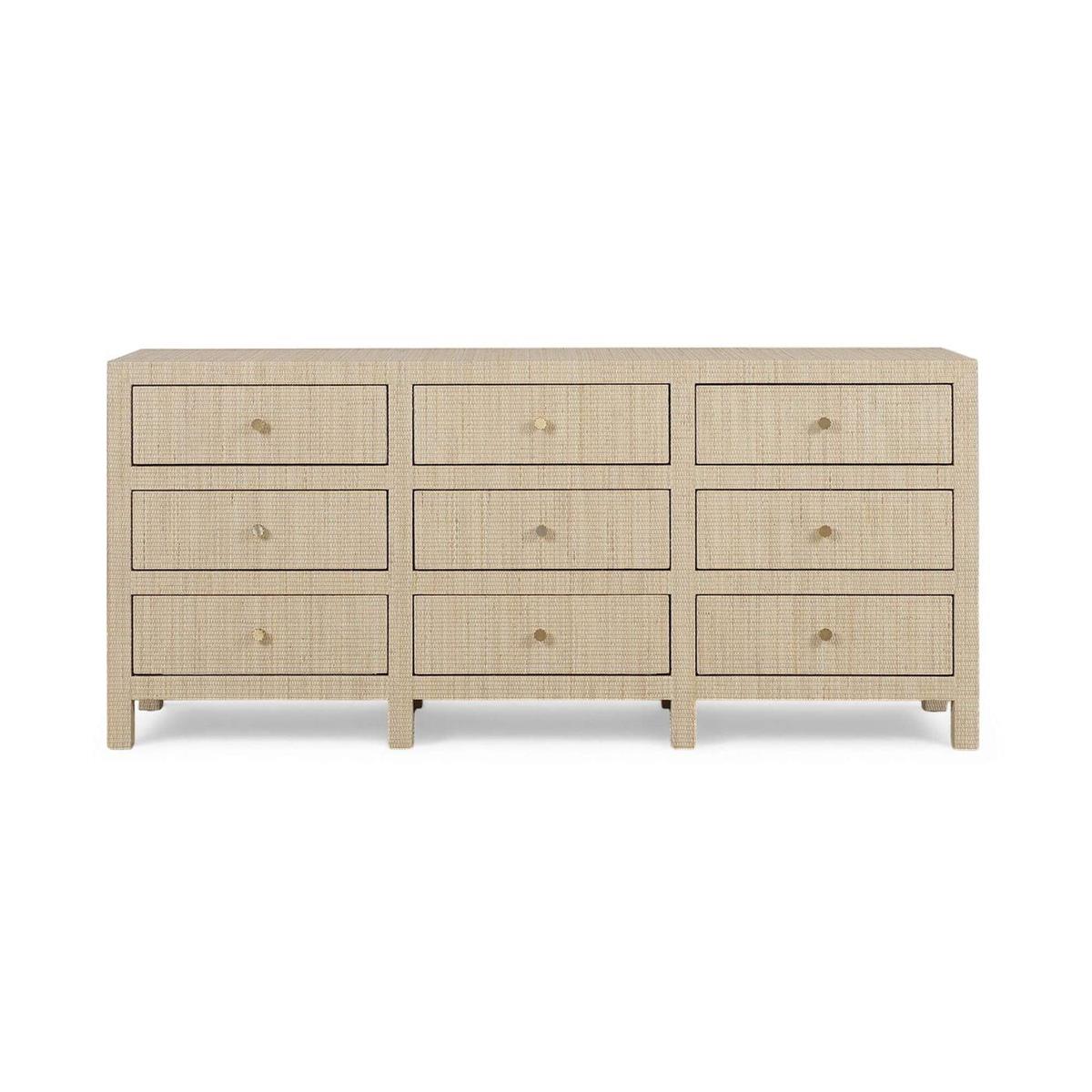 Bramble Kagu 9 Drawer Dresser - Rattan Natural