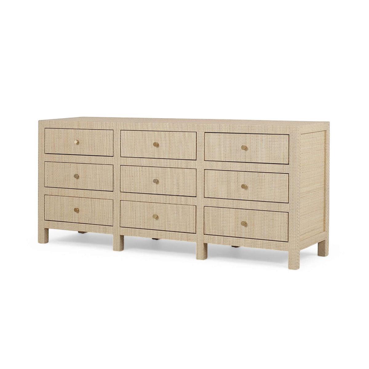 Bramble Kagu 9 Drawer Dresser - Rattan Natural