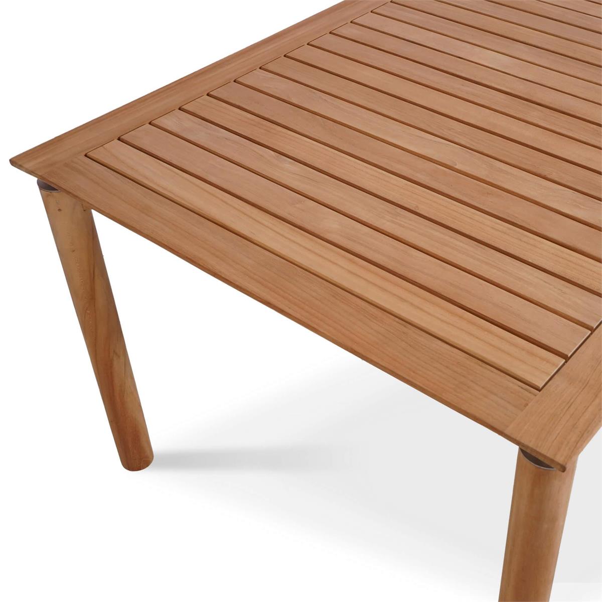 Bramble Virginia Dining Table 94'' - Outdoor Teak — Natural Teak Fine Sanded