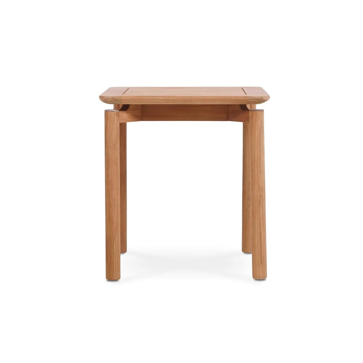 Bramble Virginia Side Table Square - Outdoor Teak — Natural Teak Fine Sanded