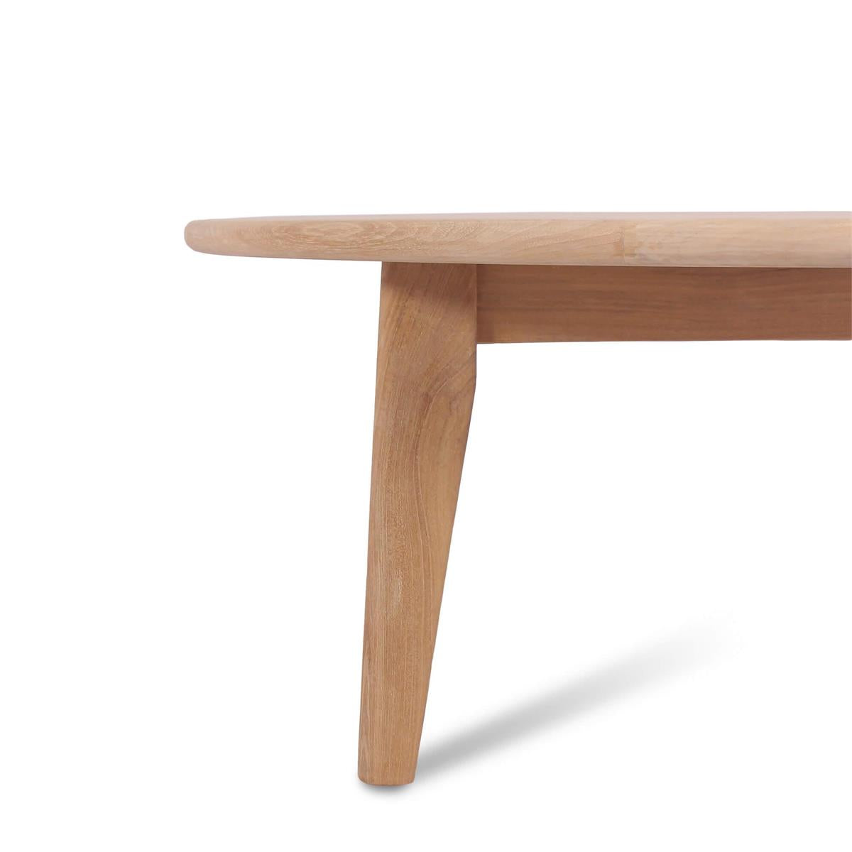 Bramble Stockton Round Coffee Table - Outdoor Teak — Natural Teak Fine Sanded