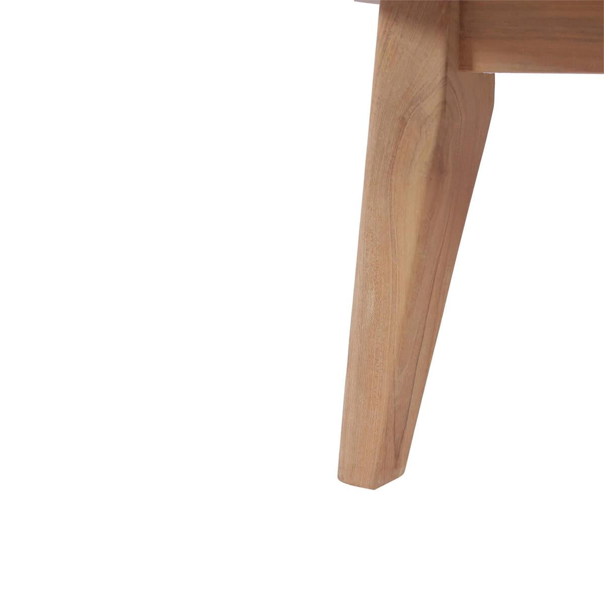 Bramble Stockton Round Coffee Table - Outdoor Teak — Natural Teak Fine Sanded
