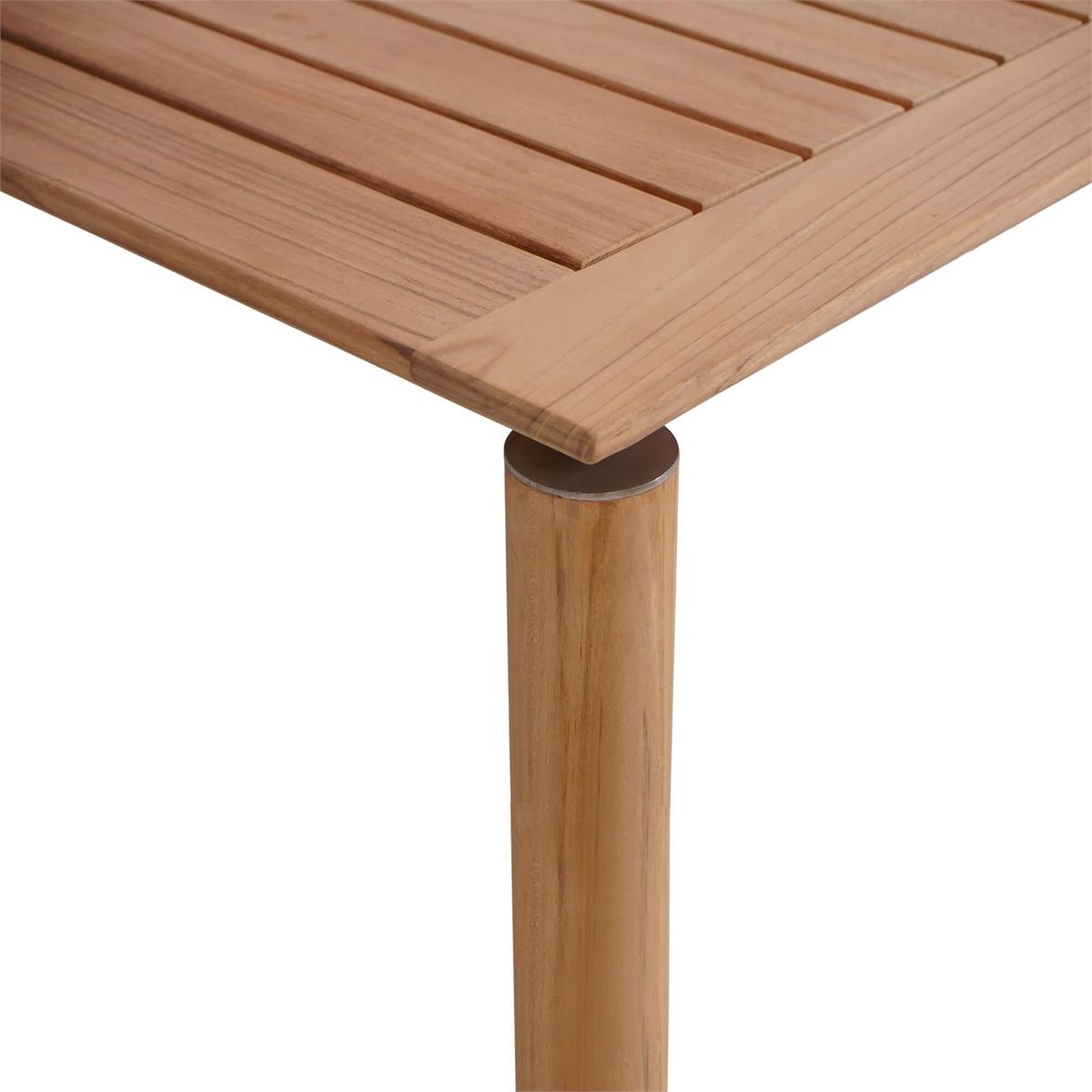Bramble Virginia Rectangular Coffee Table - Outdoor Teak — Natural Teak Fine Sanded