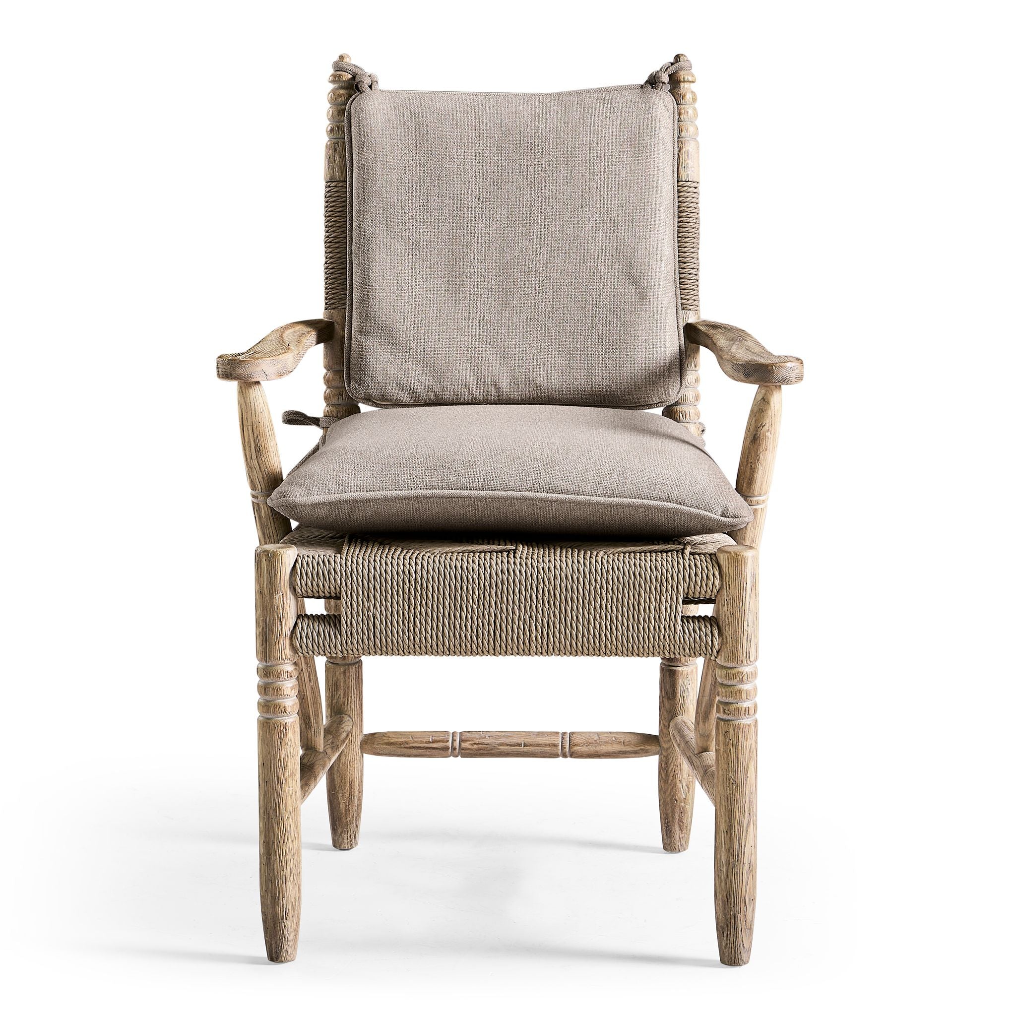 Jonathan Charles Sagehill Rush Seat Arm Chair