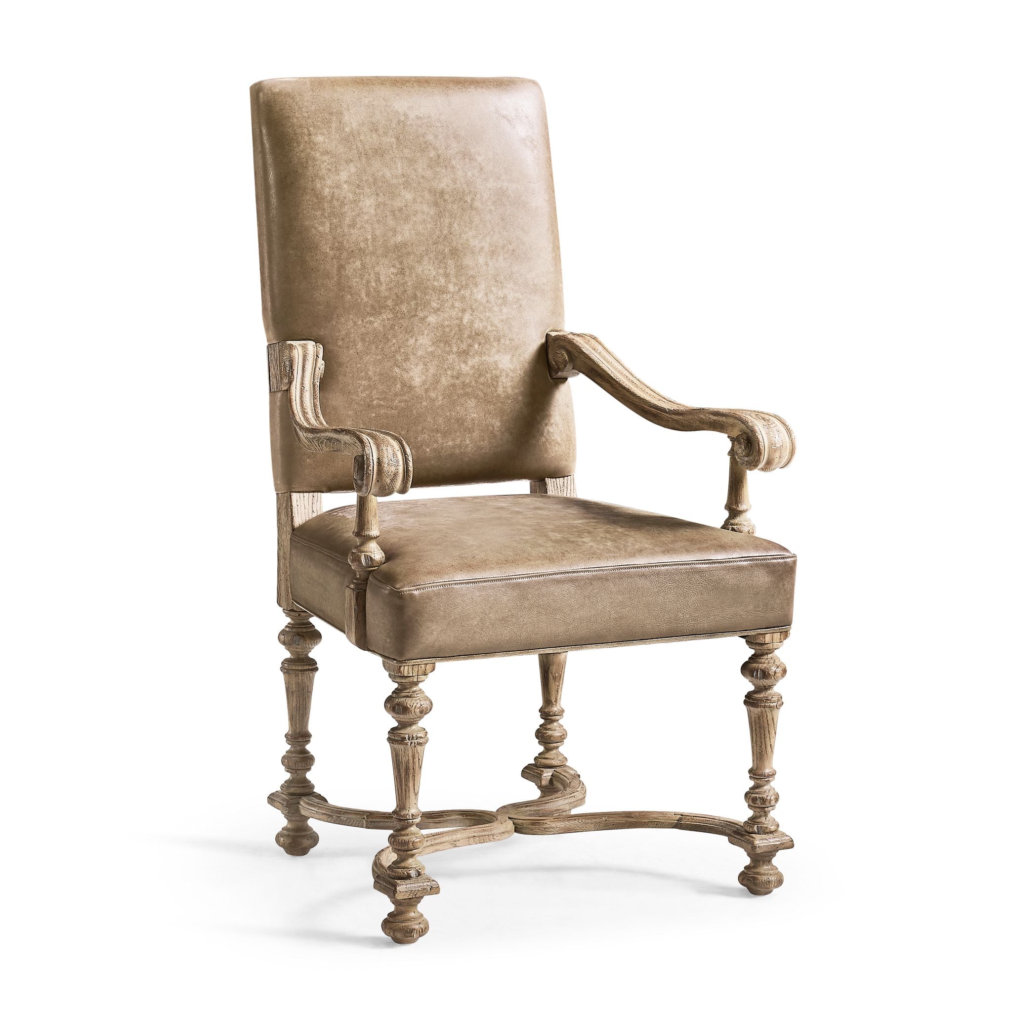 Jonathan Charles Sagehill Arm Chair — Leather
