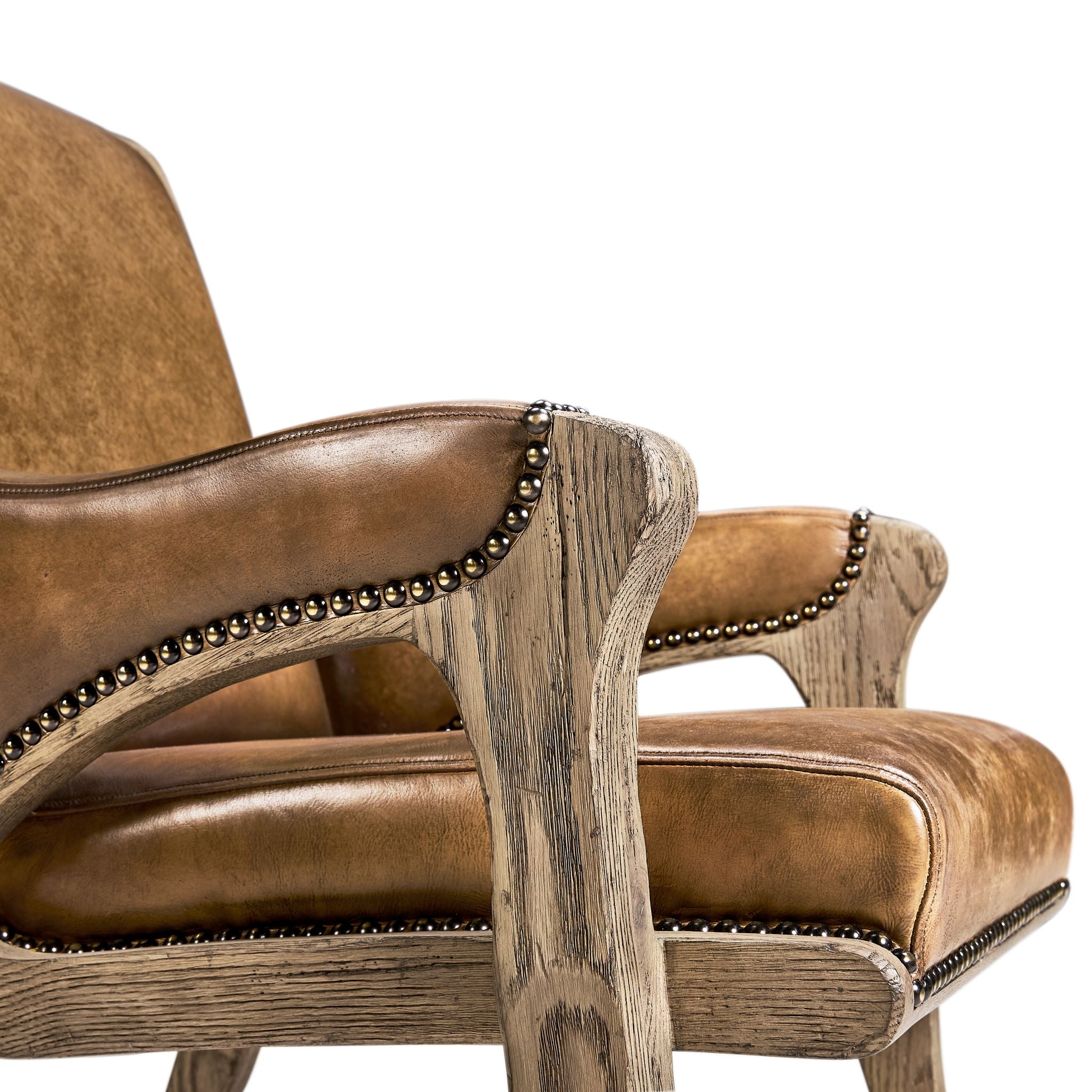 Jonathan Charles Echo Canyon Arm Chair — Leather