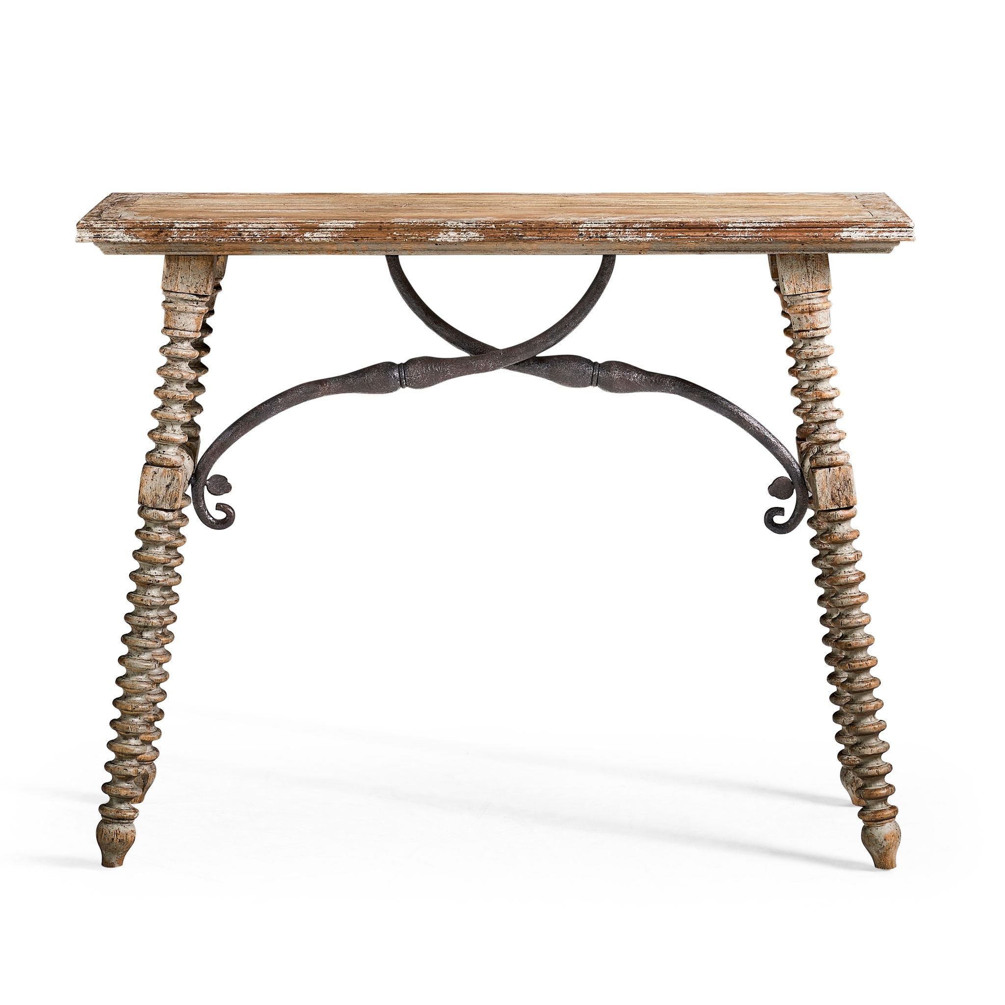 Jonathan Charles Caldera Turned Leg Console Table