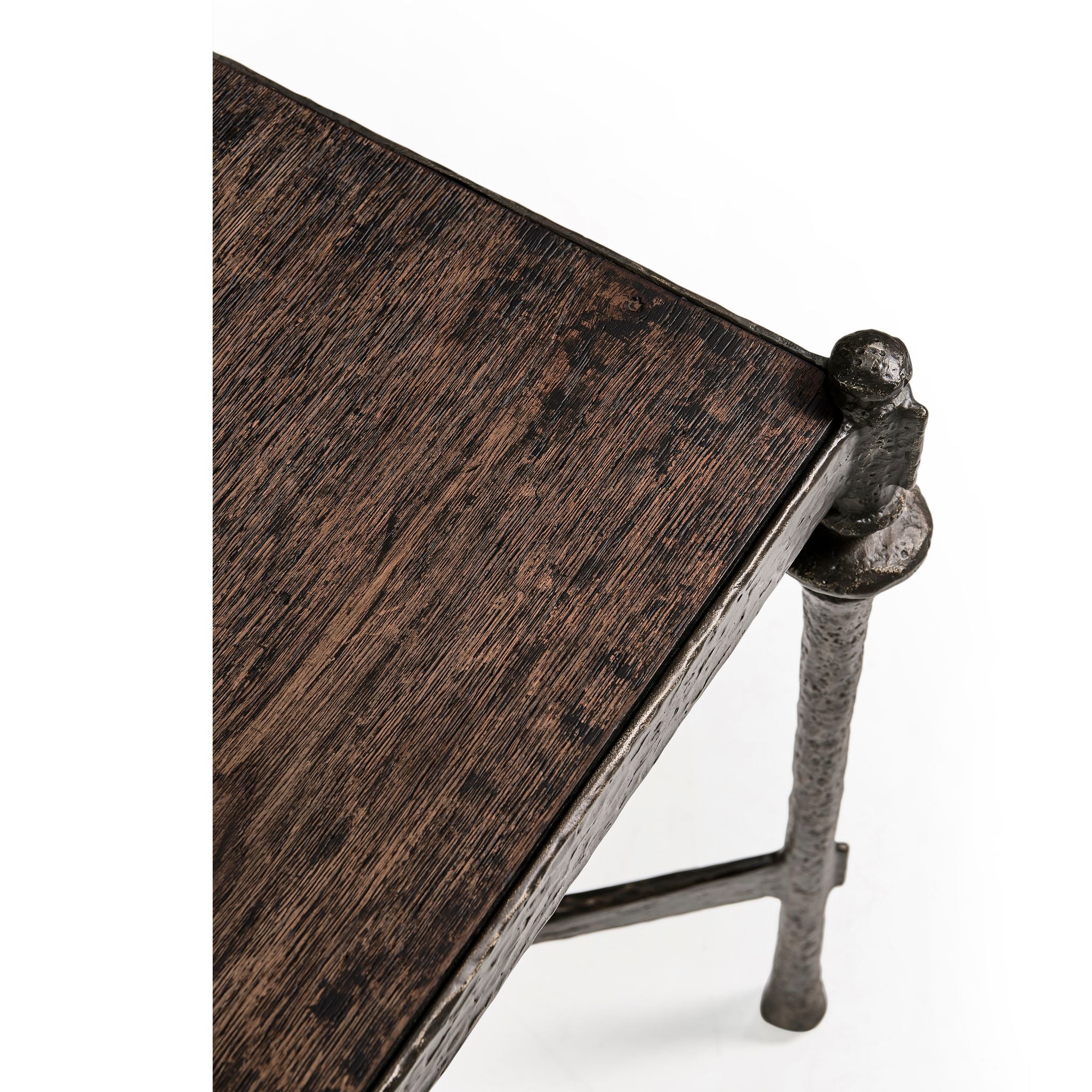 Jonathan Charles Terravita Sq Side Table - Black Caldera
