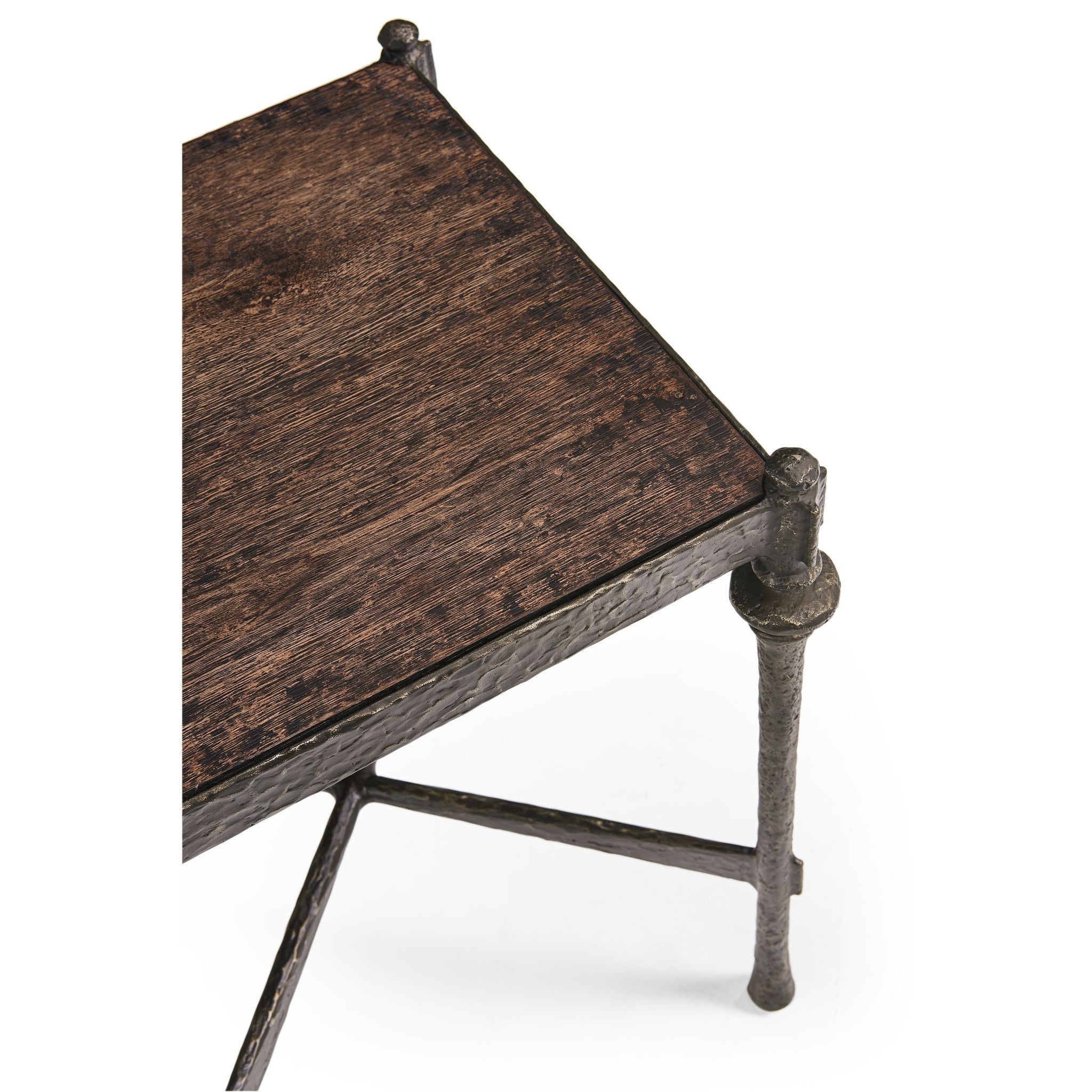 Jonathan Charles Terravita Sq Side Table - Black Caldera