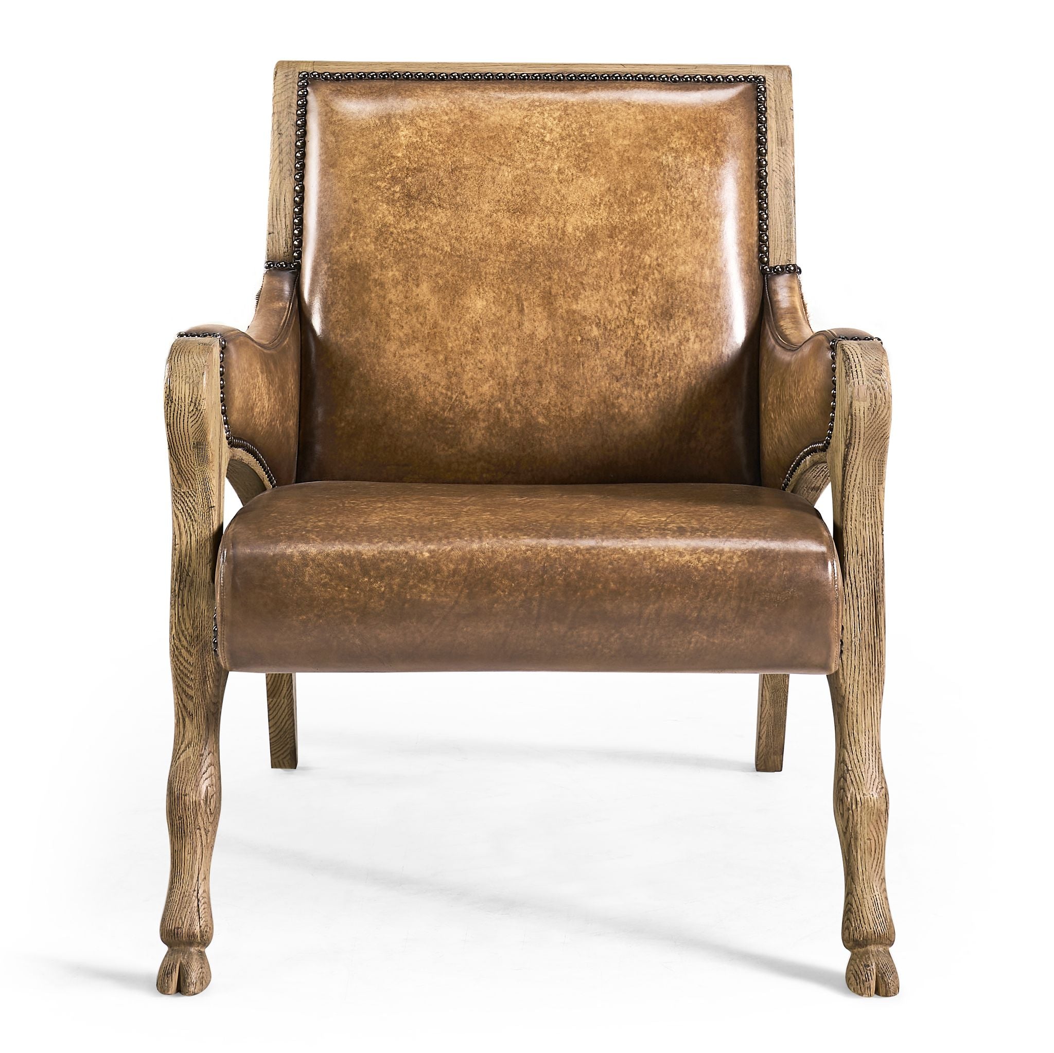 Jonathan Charles Echo Canyon Leather & Hide Occ. Chair