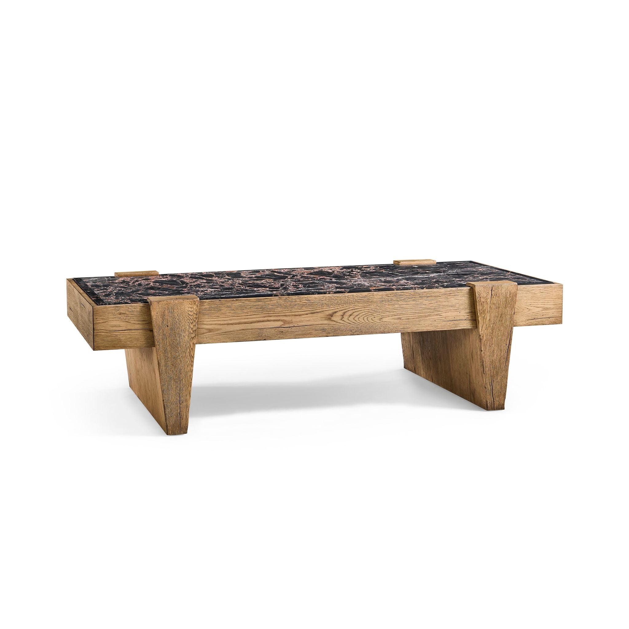 Jonathan Charles Echo Canyon Marble Rec. Cocktail Table