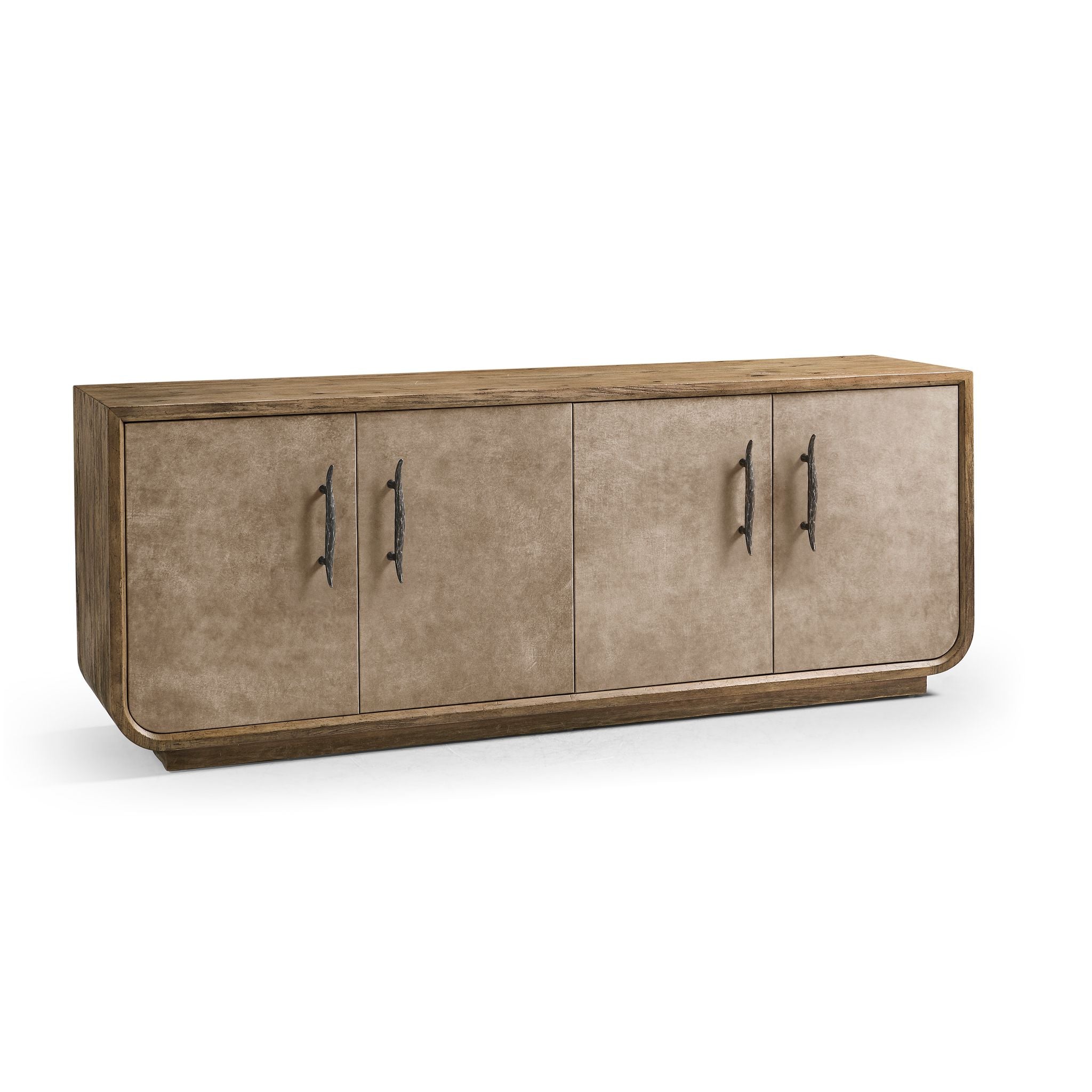 Jonathan Charles Stone Ridge Leather Credenza Light