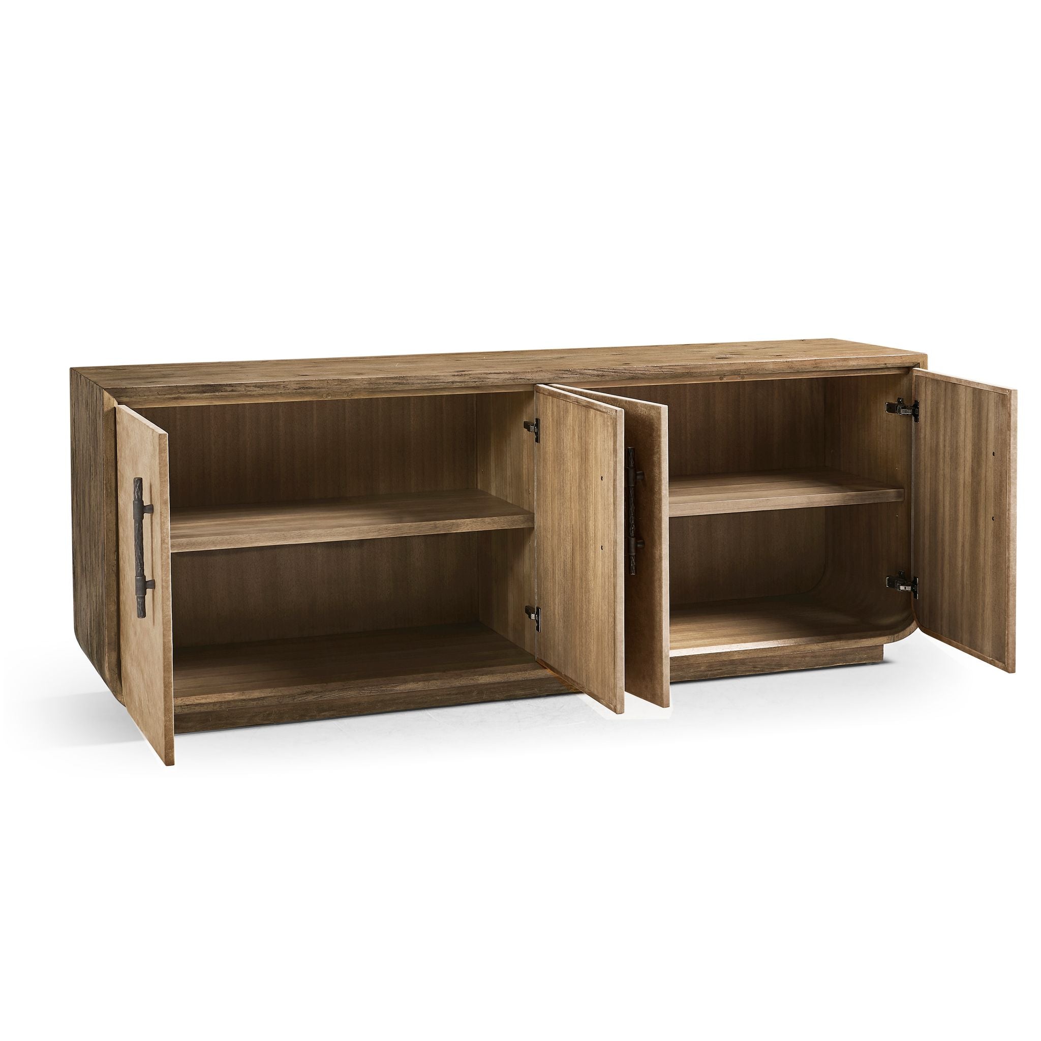 Jonathan Charles Stone Ridge Leather Credenza Light