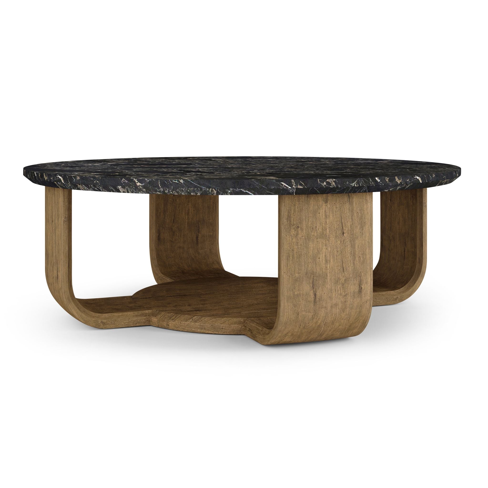 Jonathan Charles Stone Ridge Rnd Marble Cocktail Table