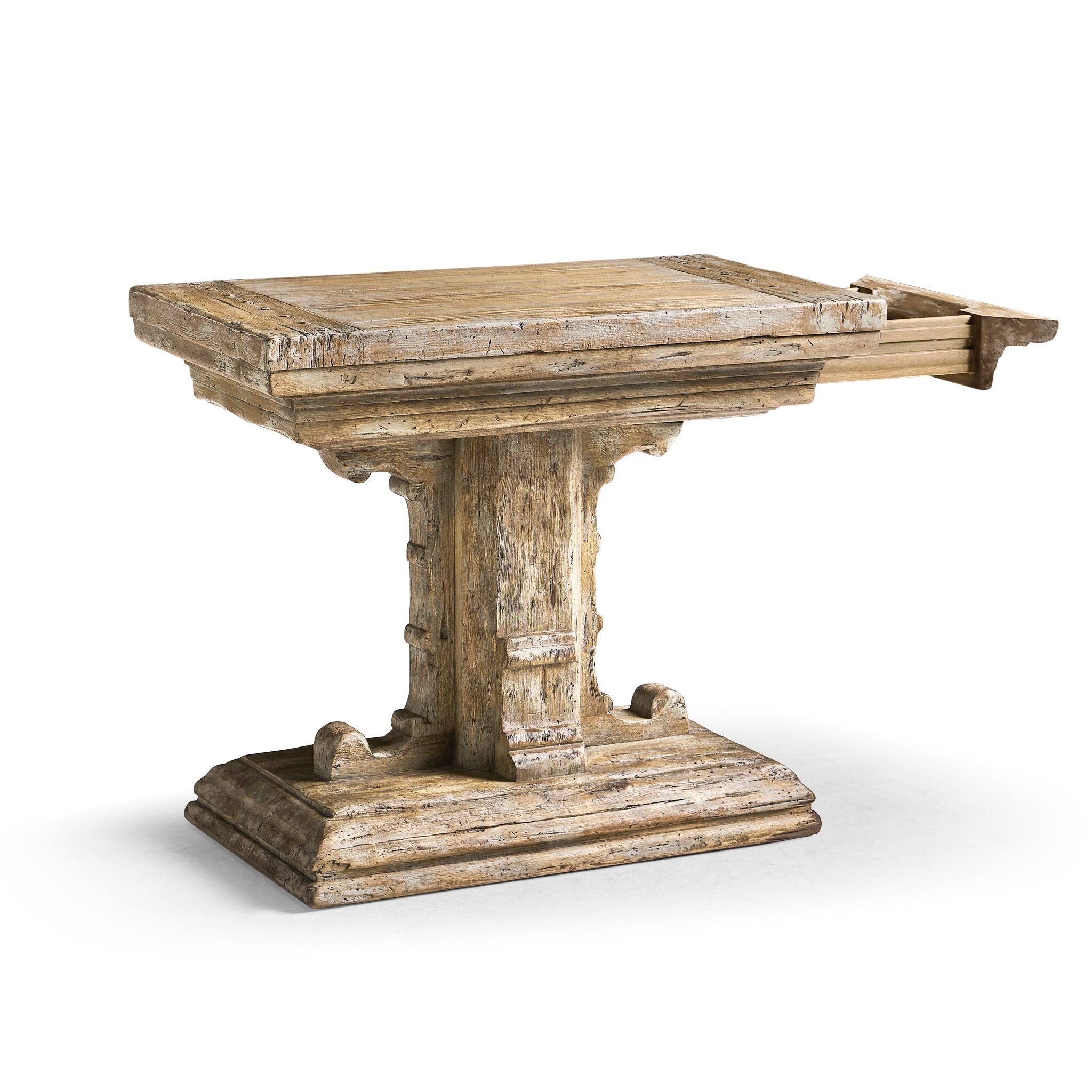 Jonathan Charles Caldera Pedestal-Base Side Table