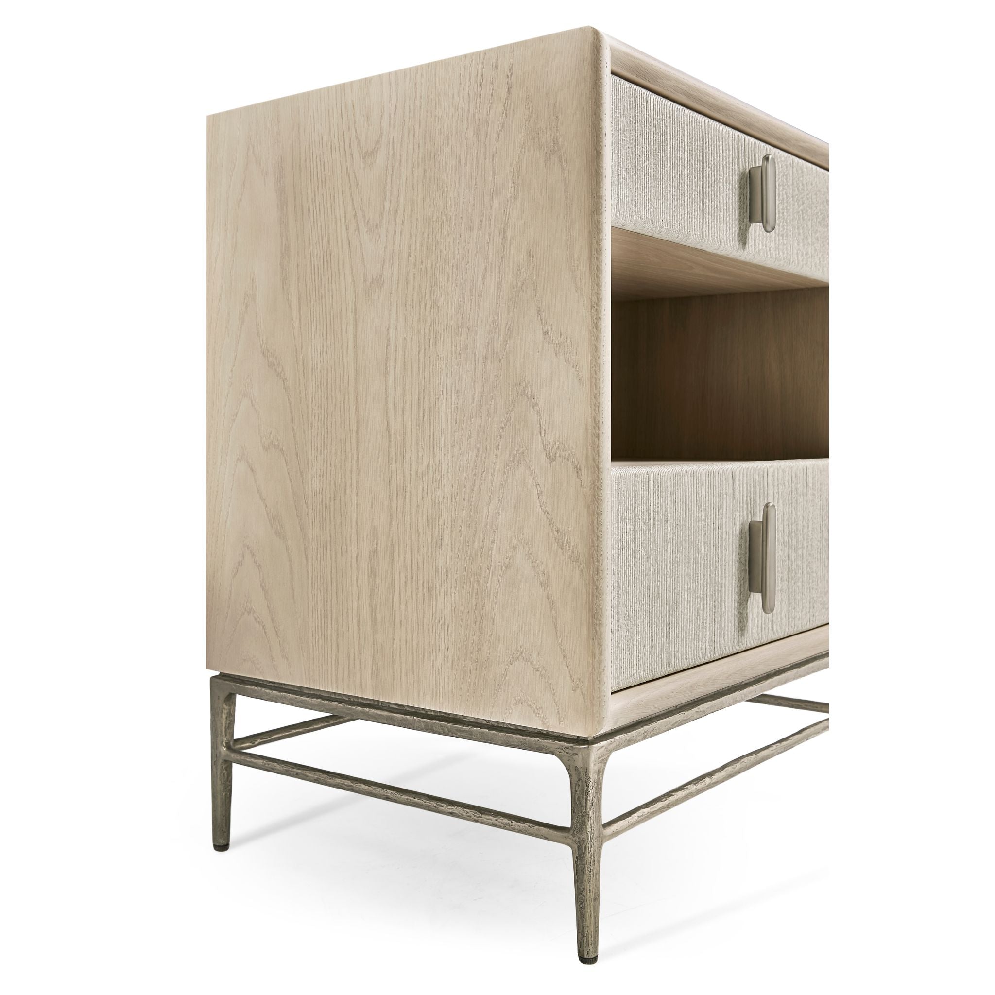 Jonathan Charles Clapotis Danish Cord Narrow Nightstand