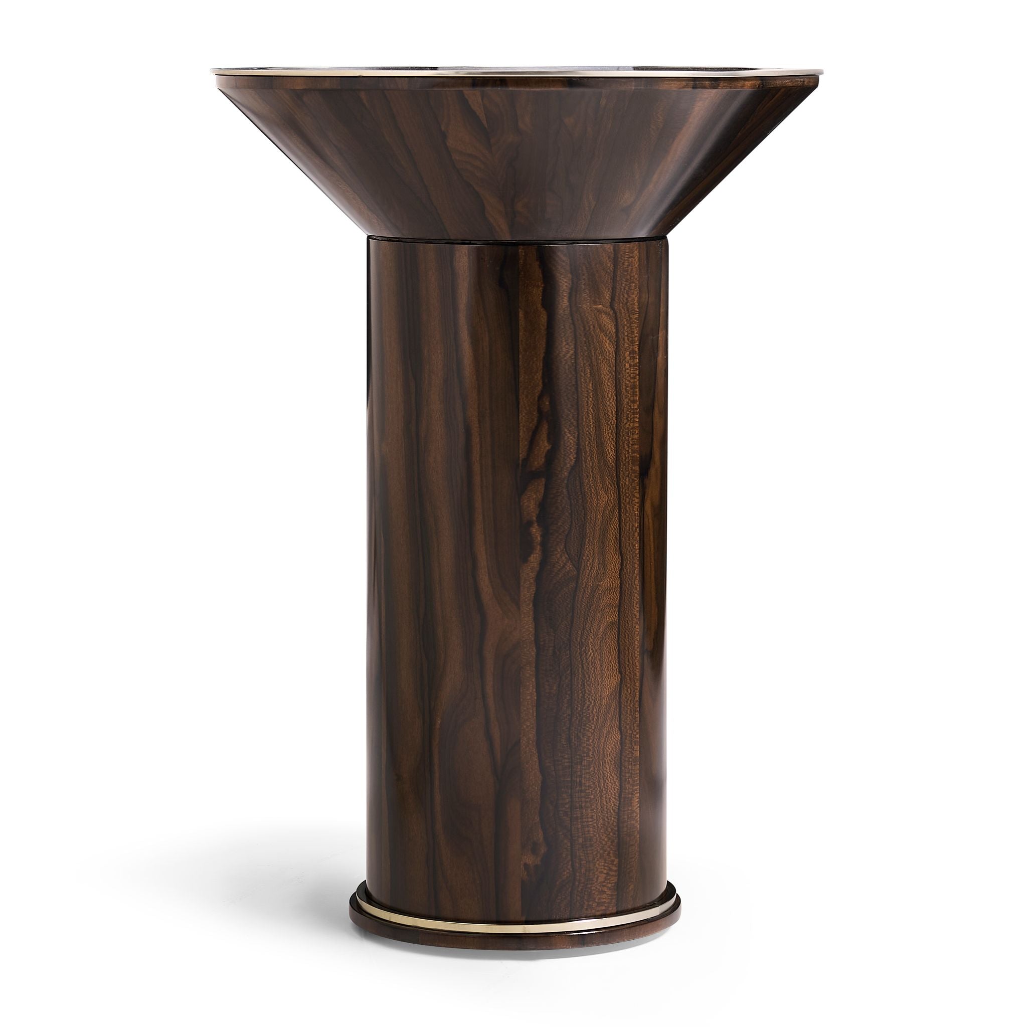Jonathan Charles JC Modern Round Side Table — Natural Straw