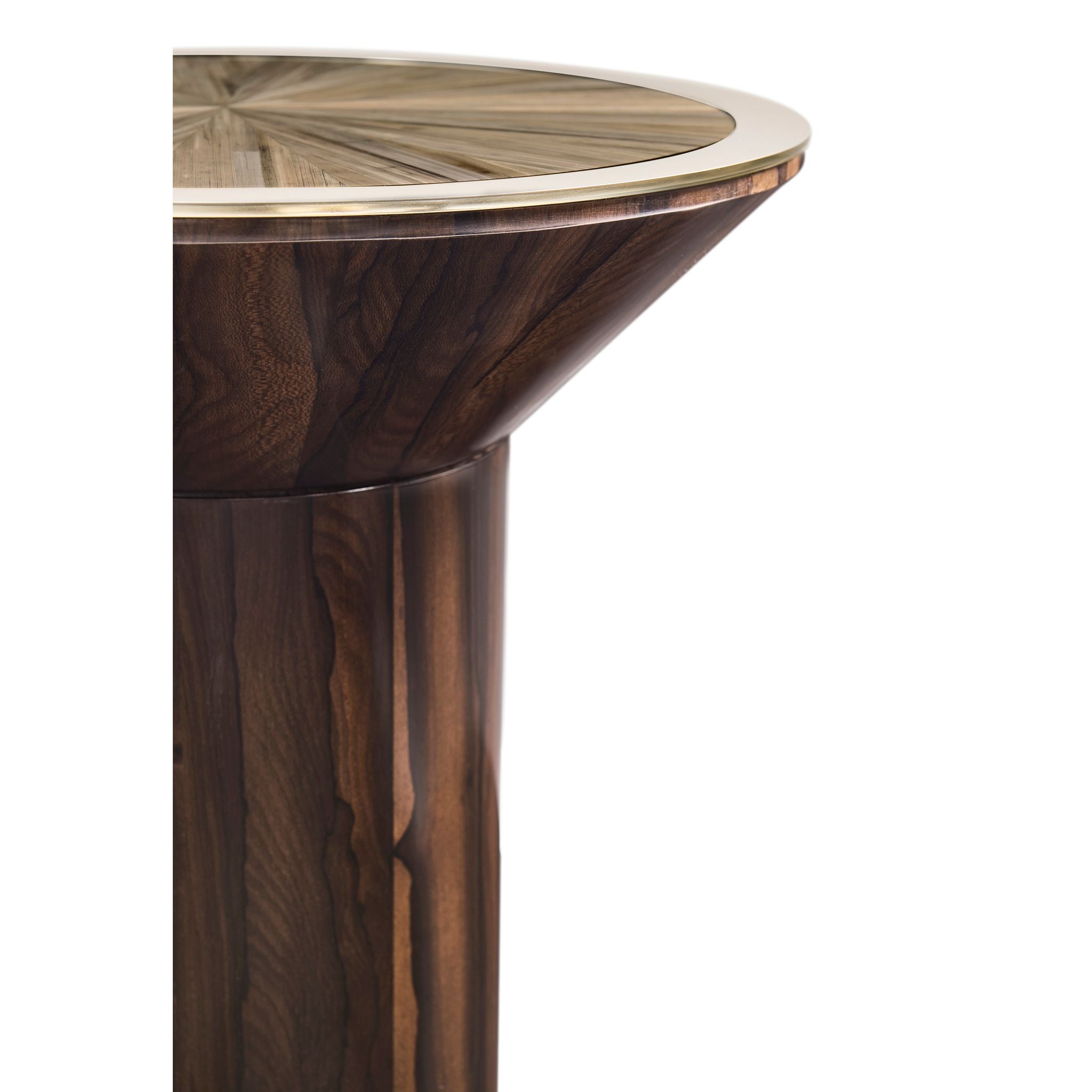 Jonathan Charles JC Modern Round Side Table — Natural Straw